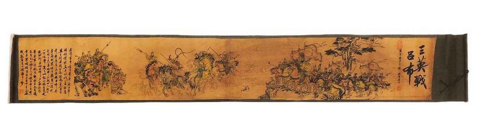 Large Asian Masters Signed Art Scroll: Large Asian Masters Signed Art Scroll. View Photos For Further Details.