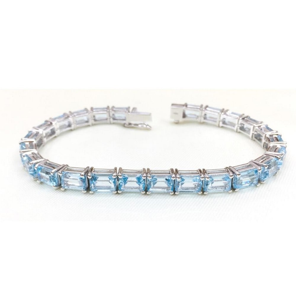 Blue Topaz Studded Bracelet - 2