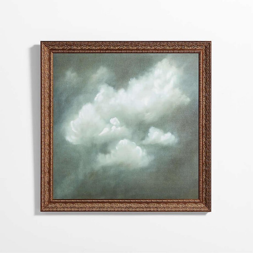 Framed Wall Art Print "Queen of the Clouds" by Tessa Brown - 38.75 "x 38.75": Framed Wall Art Print "Queen of the Clouds" by Tessa Brown - 38.75 "x 38.75" Intended to evoke memories, Tessa Brown's lushly painted cloudscape in "Queen of the Clouds" is bot