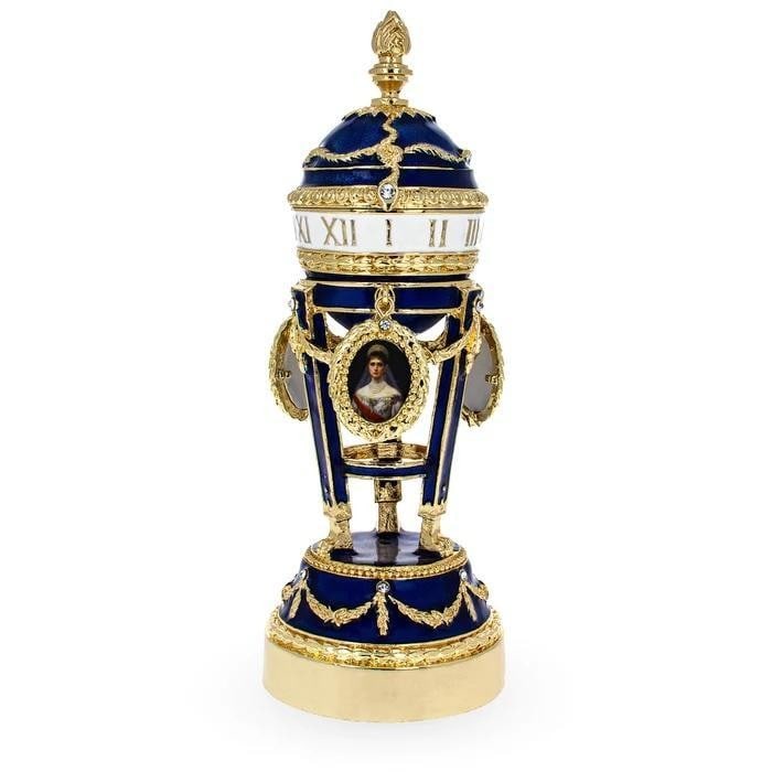 Picture Frames on Clock Royal Inspired Faberge Egg (1 of 4)