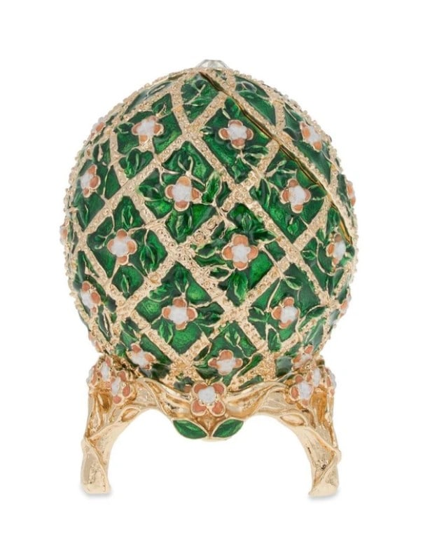 1907 Royal Rose Trellis Russian Inspired Egg