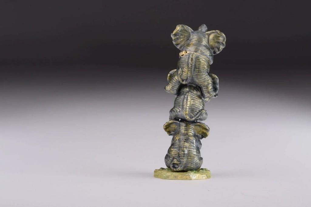 Three Elephant Trinket Box - 5
