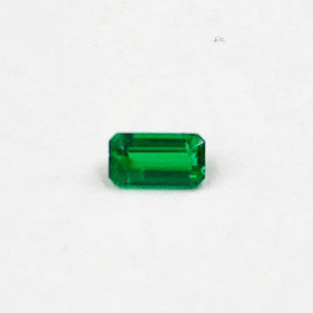 0.23ct Faceted Emerald Octagon Gemstone: Faceted Emerald Octagon For many, emerald is considered to be the symbol of rebirth. It is also believed to represent good fortune, youth, balance, growth, peace, and foresight Size- 4 x 3 mm, 0.23