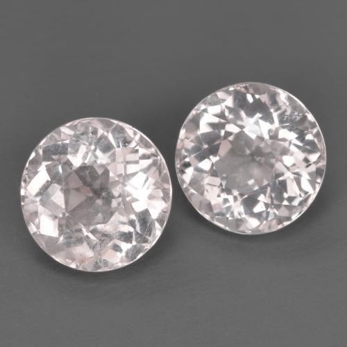 2.82ct Matching Pretty In Pink Morganite Gemstones: 2.82ct Matching Pretty In Pink Morganite Gemstones With its soft pinkish hue, morganite is often associated with innocence, sweetness, romance and love. In general, morganite is connected to the heart