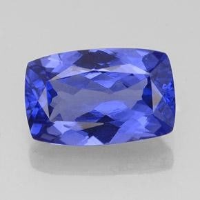 2.87ct V-AAA Cushion Cut Ultra Fine Violet Tanzanite Polished Gem Stone GIA