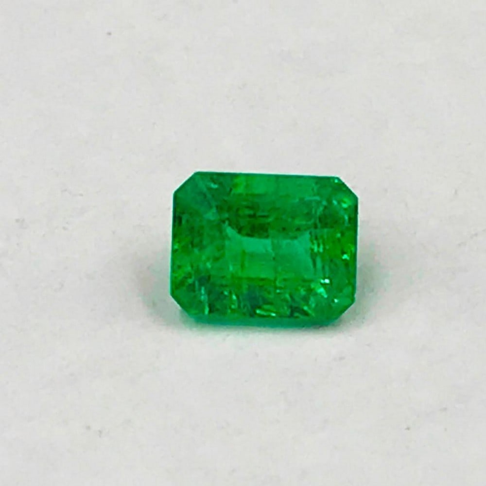 0.44ct Faceted Emerald Octagon Gemstone: Faceted Emerald Octagon For many, emerald is considered to be the symbol of rebirth. It is also believed to represent good fortune, youth, balance, growth, peace, and foresight Size- 5x4 mm, Weight- 0