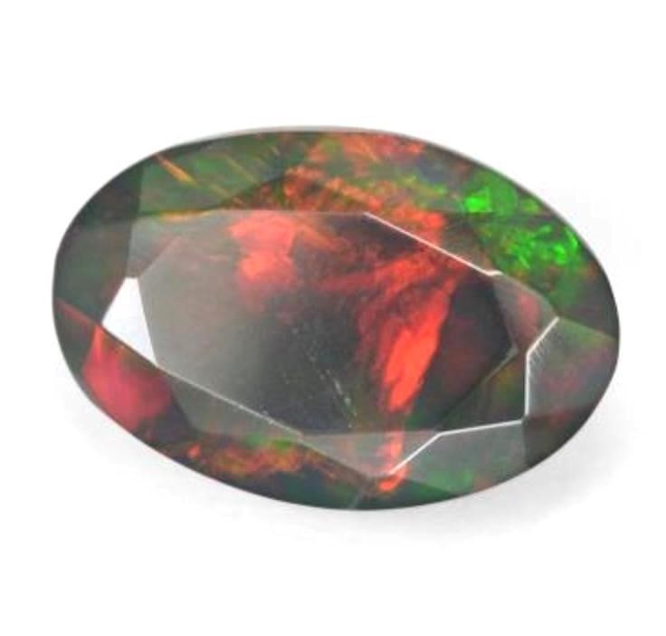 1.84ct Multicolour Oval Opal Gemstone: 1.84ct Multicolour Oval Opal Gemstone Size: 12.04 x 8 x 4.7mm Shape: Oval Facet Colour: Multicolour Clarity: Translucent Treatment: Smoked Origin: Australia Mohs Hardness: 5.5-6.5 View Photos For Furt