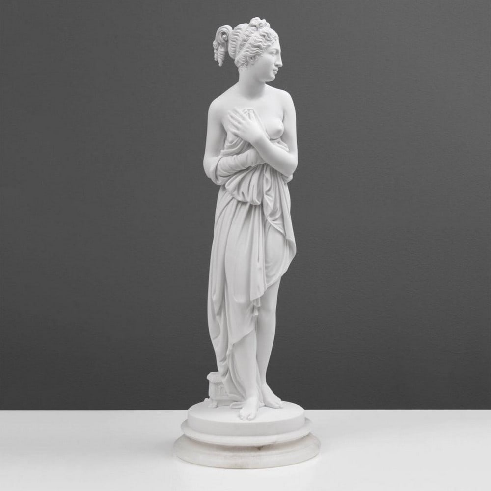 After Antonio Canova ''Venus Italica'' Sculpture - (8.8lbs): After Antonio Canova " Venus Italica" Sculpture - (8.8lbs) The Venus Italica Statue draws inspiration from the renowned marble sculpture commissioned by Napoleon Bonaparte and crafted by the est