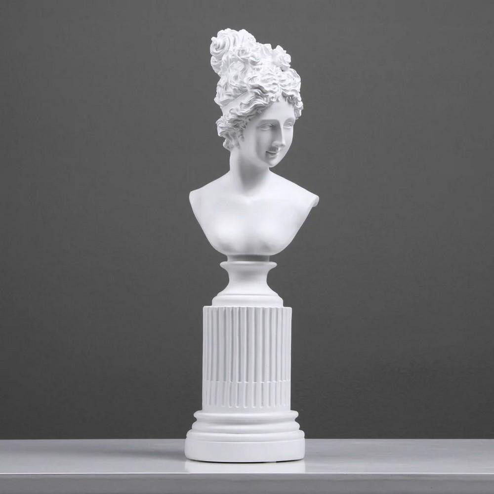 White Resin Statue of Venus Bust (1 of 8)