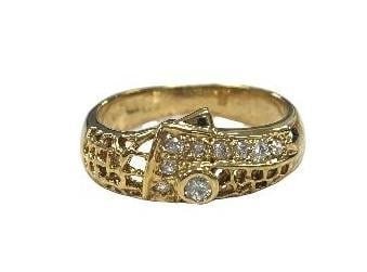 Size 7 Radiant Refractions 18KTGP Ring With Swarovski Crystals (1 of 4)