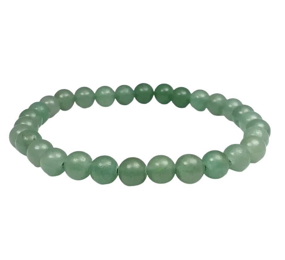 Green Aventurine 6mm Beaded Bracelet (1 of 2)