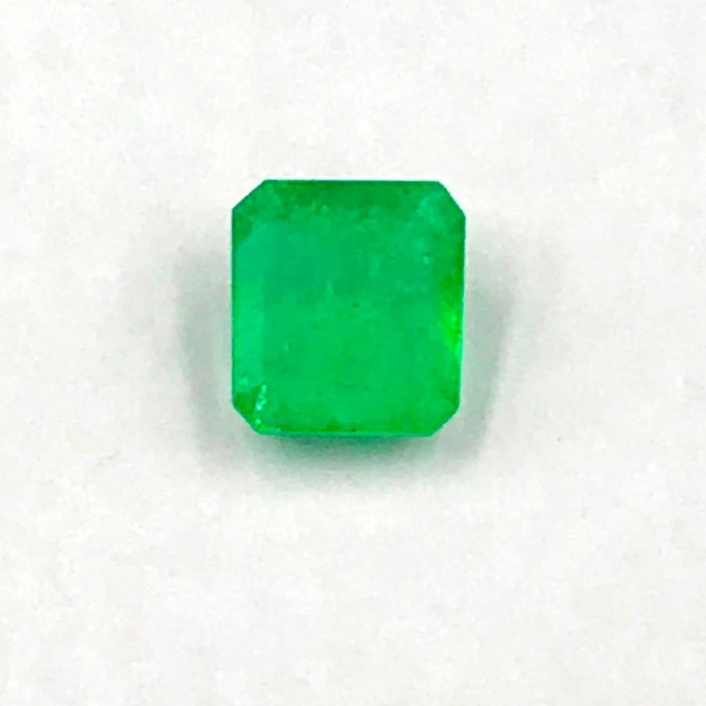 1.56ct Faceted Emerald Octagon Gemstone: Faceted Emerald Octagon For many, emerald is considered to be the symbol of rebirth. It is also believed to represent good fortune, youth, balance, growth, peace, and foresight. Size- 6.7x6.1 mm, Weig