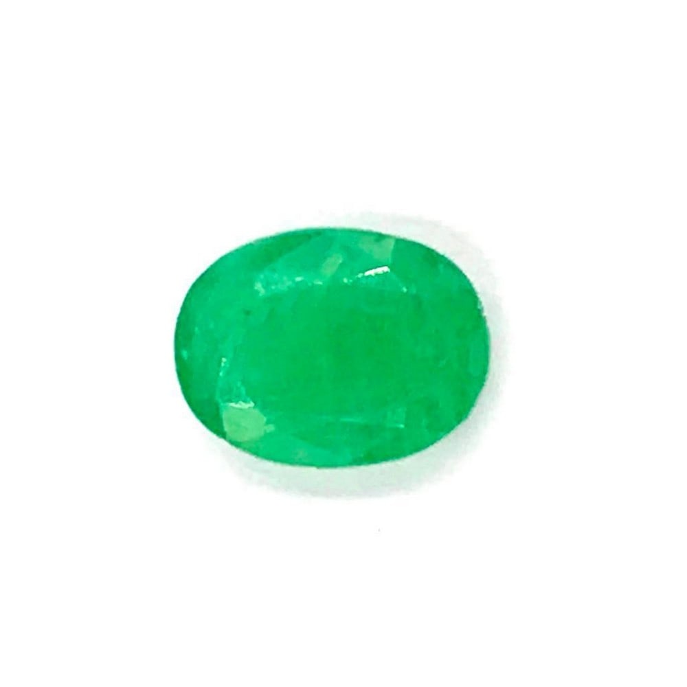 1.64ct Faceted Emerald Oval Gemstone: Faceted Emerald Oval For many, emerald is considered to be the symbol of rebirth. It is also believed to represent good fortune, youth, balance, growth, peace, and foresight. Size- 9.3x7.0 mm, Weight-