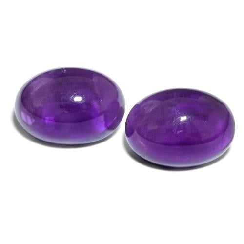 14.2ct Total Oval ''Purple Haze'' Amethysts Gemstone Pair: 14.2ct Total Oval " Purple Haze" Amethysts Gemstone Pair These matching oval amethysts are suitable for daily wear jewelry, and the year of the Dragon Gemstone/ February birthstone. Known as