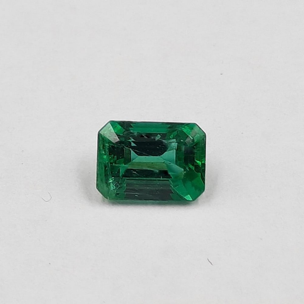 0.36ct Faceted Emerald Octagon Gemstone: Faceted Emerald Octagon For many, emerald is considered to be the symbol of rebirth. It is also believed to represent good fortune, youth, balance, growth, peace, and foresight Size- 5.0 x 3.6 mm, 0.3