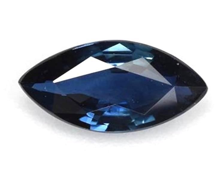 0.55ct Midnight Blue Marquise Sapphire: 0.55ct Midnight Blue Marquise Sapphire Blue sapphires signified the height of celestial faith and hope in the ancient and medieval worlds. They were also believed to have properties of protection,