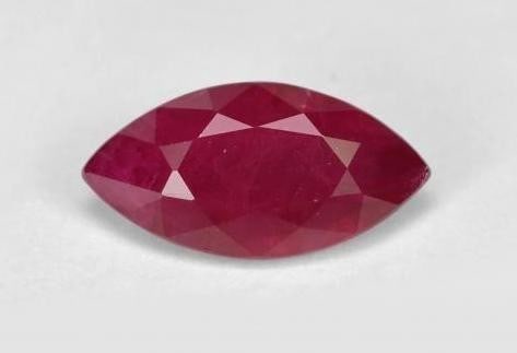 1.8ct Marquise Cut Faceted Sweet Deep Wine Red Ruby Gemstone (1 of 3)