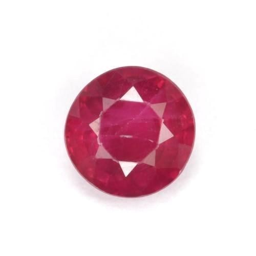 0.35 ct Round Cut Crimson Fire Ruby Gemstone: 0.35 ct Round Cut Crimson Fire Ruby Gemstone Introducing the Crimson Fire Ruby Gemstone - a passionate masterpiece that captivates hearts with its fiery red hues and radiant brilliance. Symbolizing lo