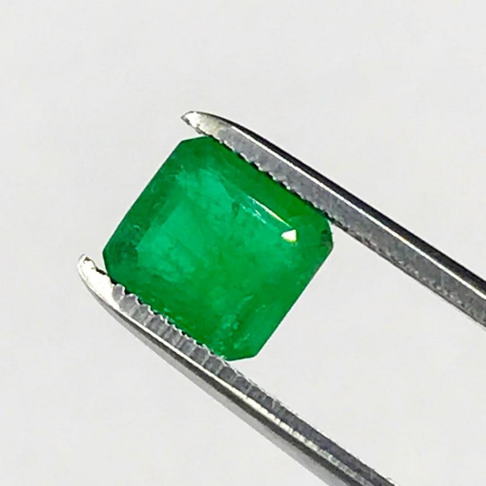 1.31ct Faceted Emerald Octagon Gemstone: Faceted Emerald Octagon For many, emerald is considered to be the symbol of rebirth. It is also believed to represent good fortune, youth, balance, growth, peace, and foresight Size- 6.6x6.1 mm,