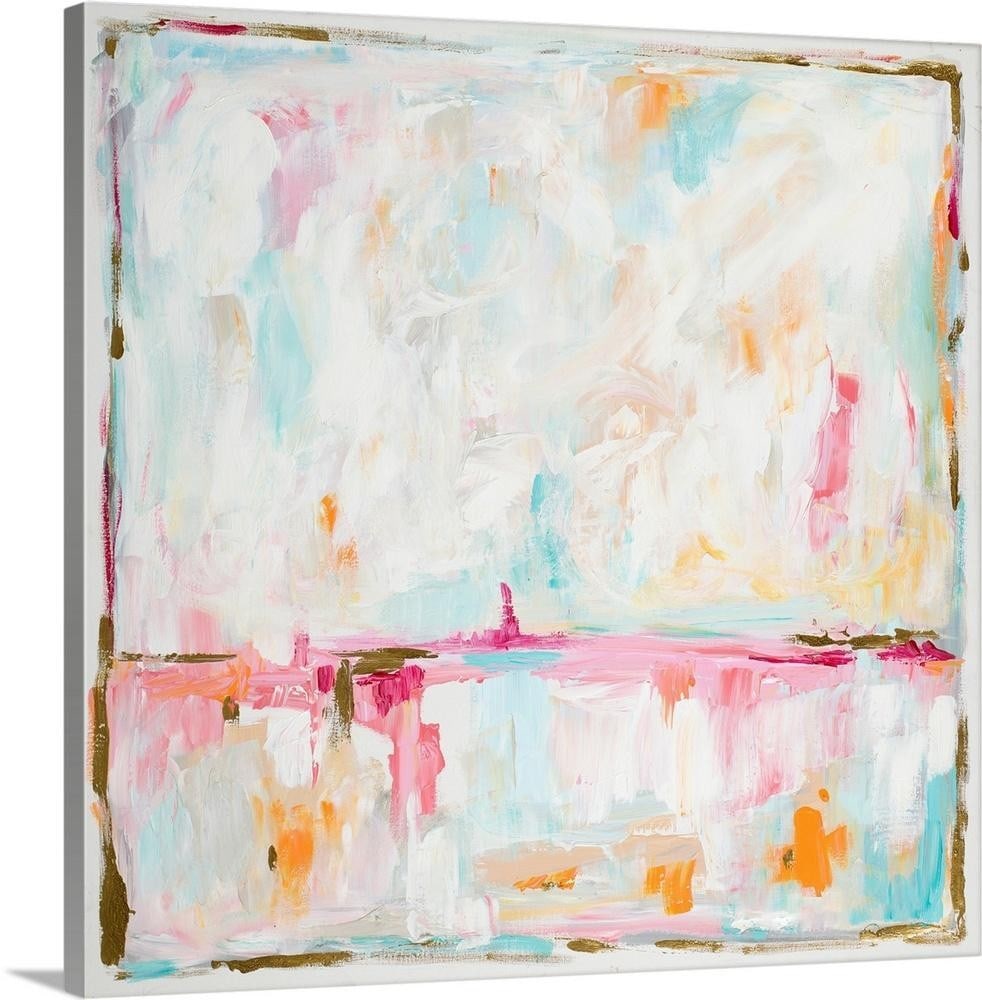 Cotton Candy Cloud Wall Art: Cotton Candy Cloud Wall Art This dreamy abstract artwork evokes the softness and lightness of drifting clouds through a delicate blend of pastel pinks, blues, and airy neutrals. Gentle color