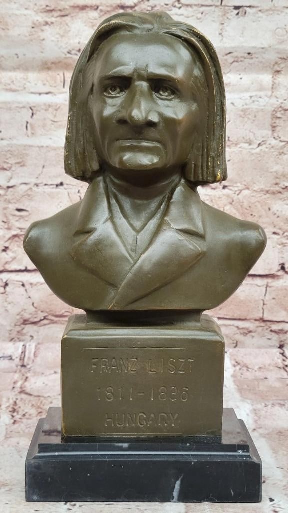 Franz Liszt Original Bronze Sculpture by Fisher - 10.5'' x 6'' (1 of 7)