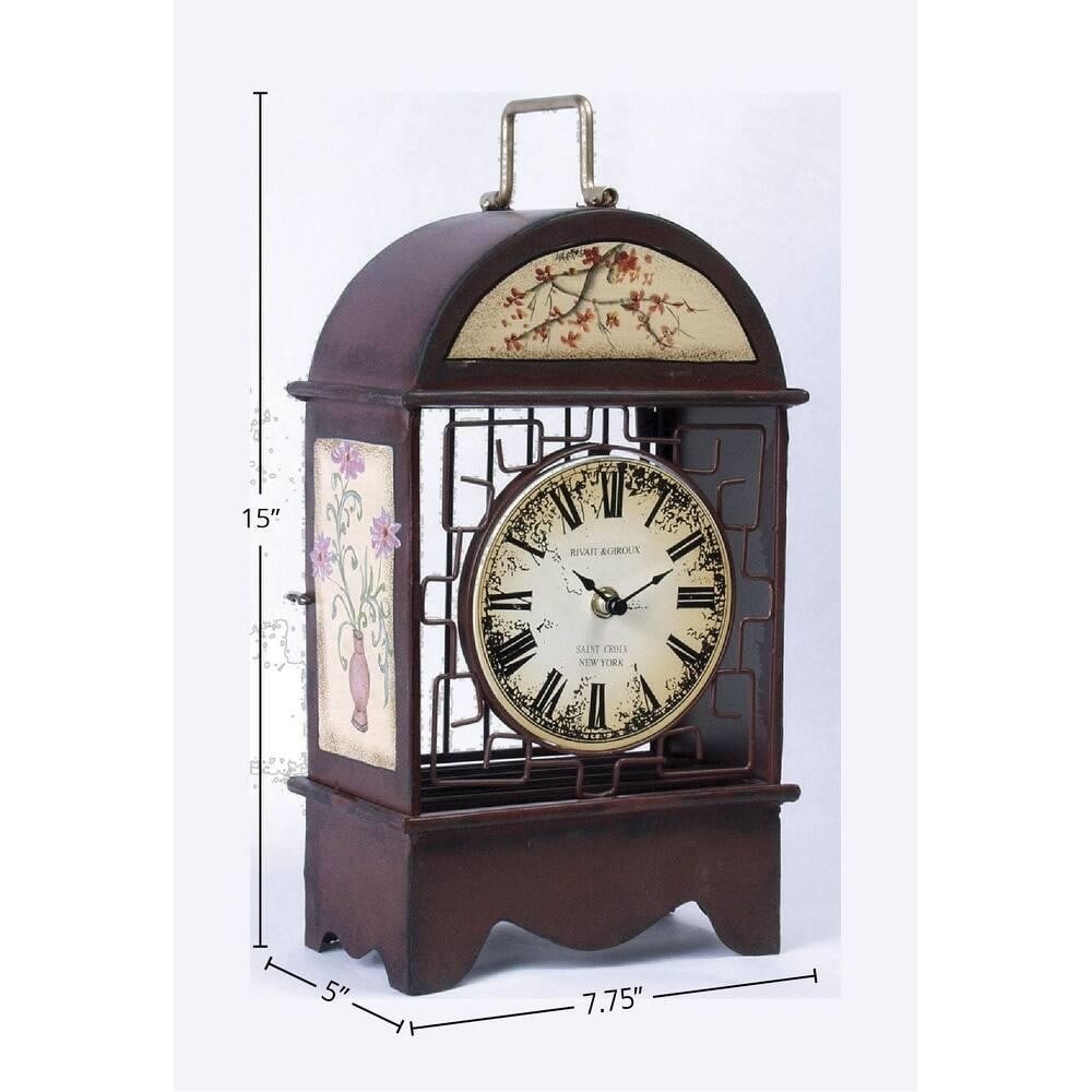 Analog Metal Quartz Tabletop Clock - 2