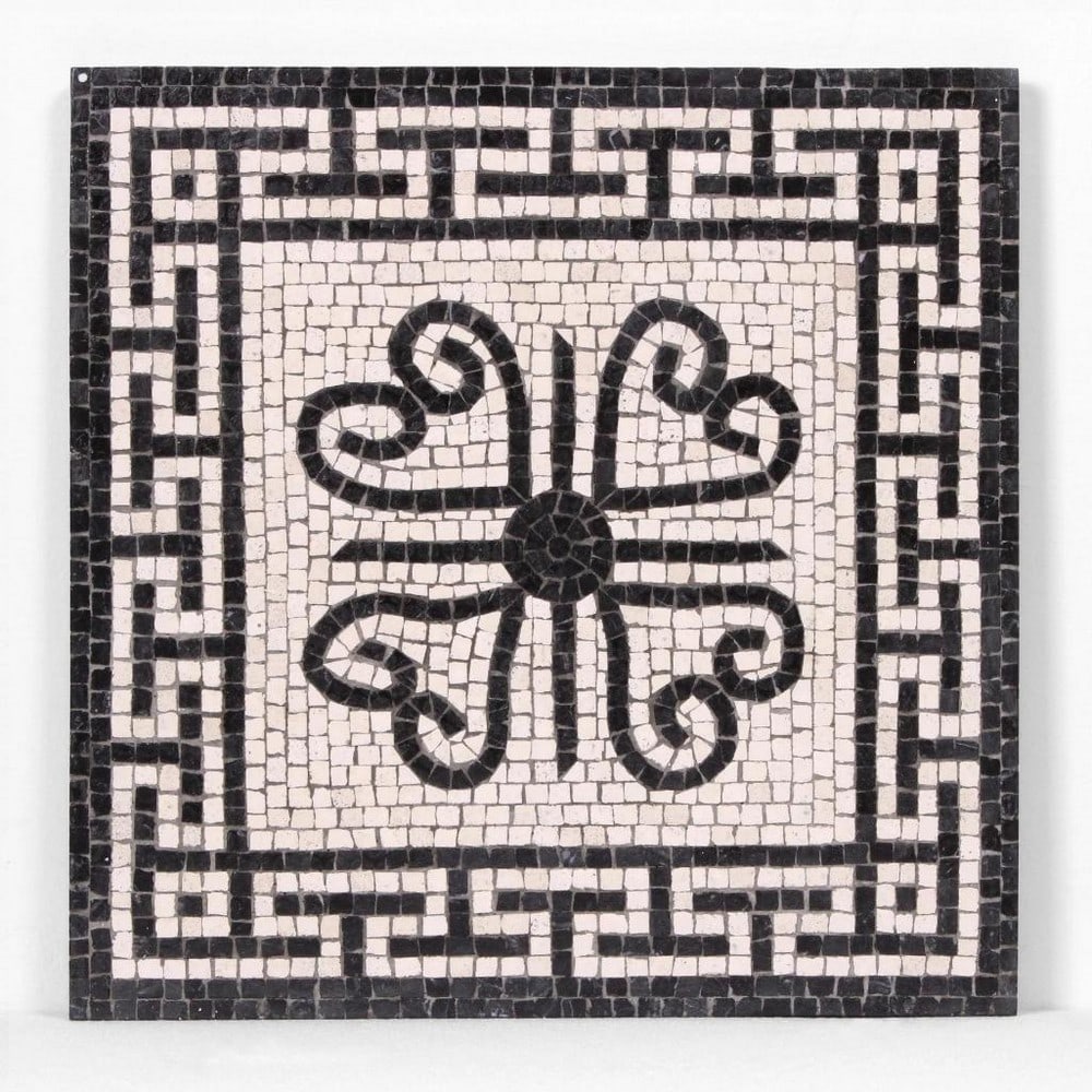 Geometric Frieze Mosaic: Geometric Frieze Mosaic The Geometric Frieze Mosaic is apart of a wide collection of Geometric Mosaics. This masterpiece is an entirely handmade mosaic reproduction created using the techniques of anc