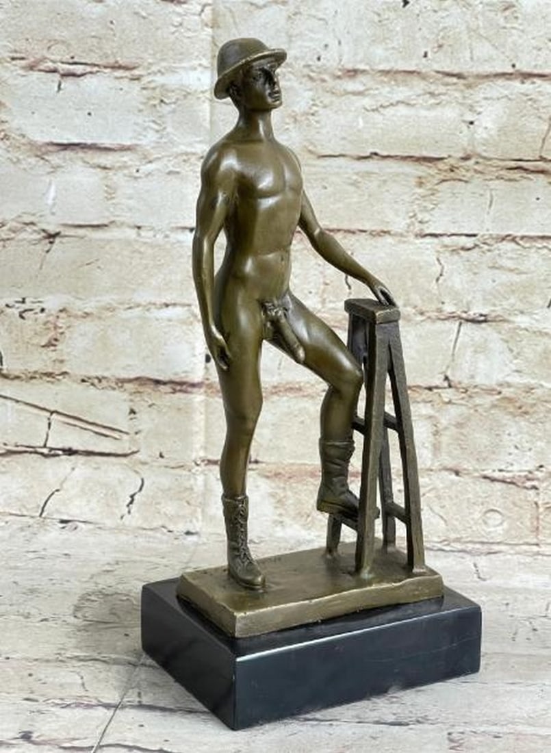 Built to Desire Bronze Erotica Sculpture: Built to Desire Bronze Erotica Sculpture This is a bronze sculpture, inspired by and bearing the distinguished signature of the artist Nick. This is a piece that celebrates strength, masculinity, and 