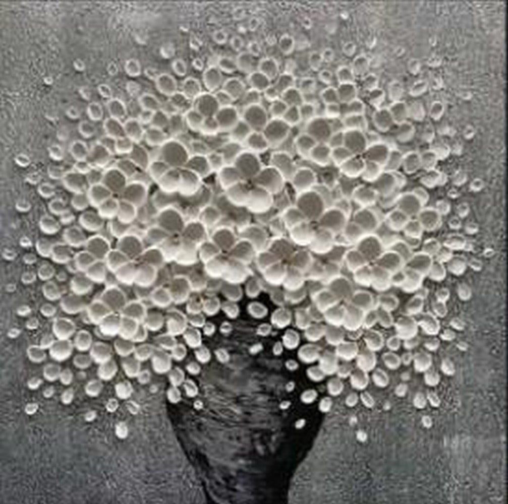 Whispers in Bloom: Whispers in Bloom Whispers in Bloom captures the quiet poetry of white flowers in full bloom. Painted in delicate layers of oil, each petal glows with soft light, revealing subtle textures and gracefu