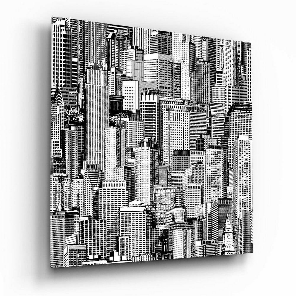 Urban Solitude Tempered Glass Wall Art (1 of 2)