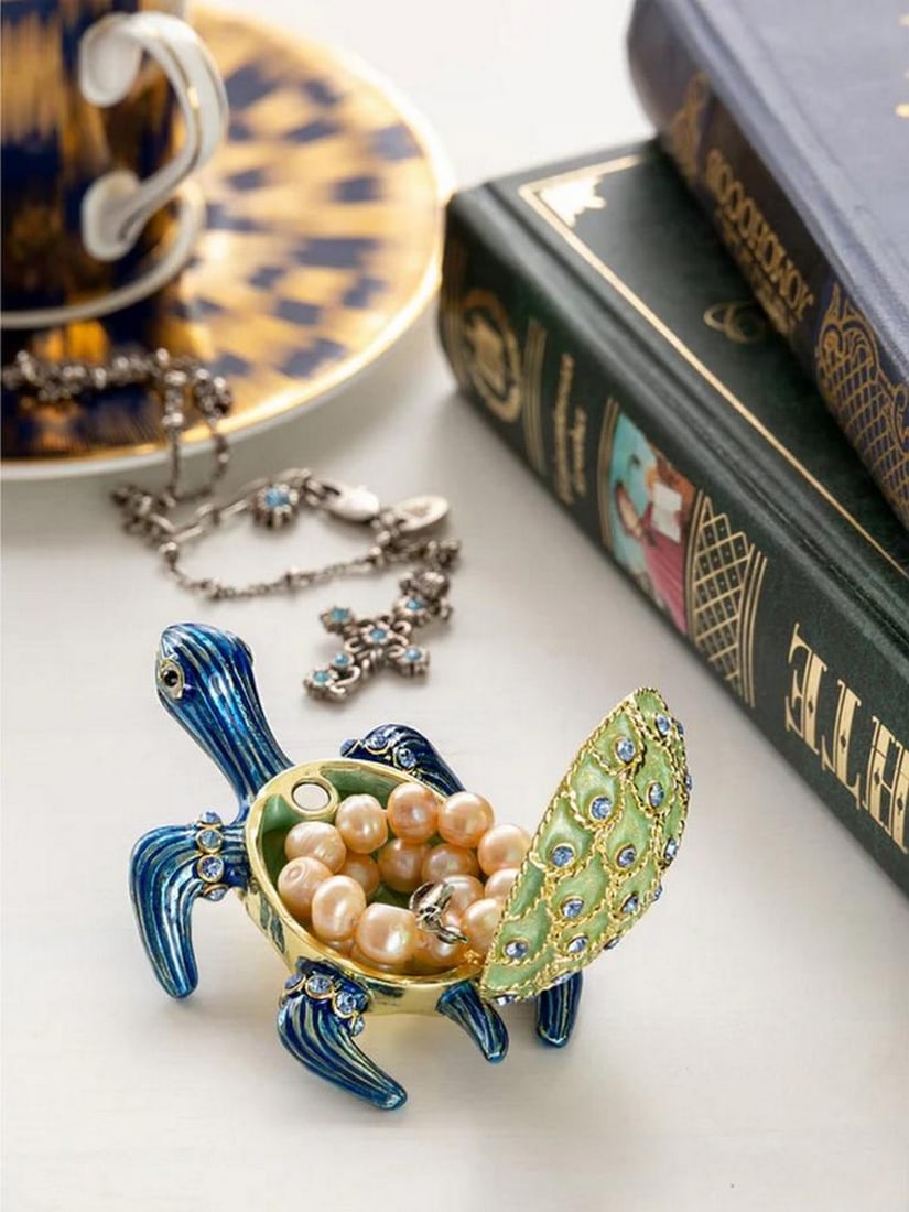 Emerald Turtle Trinket Box - 2