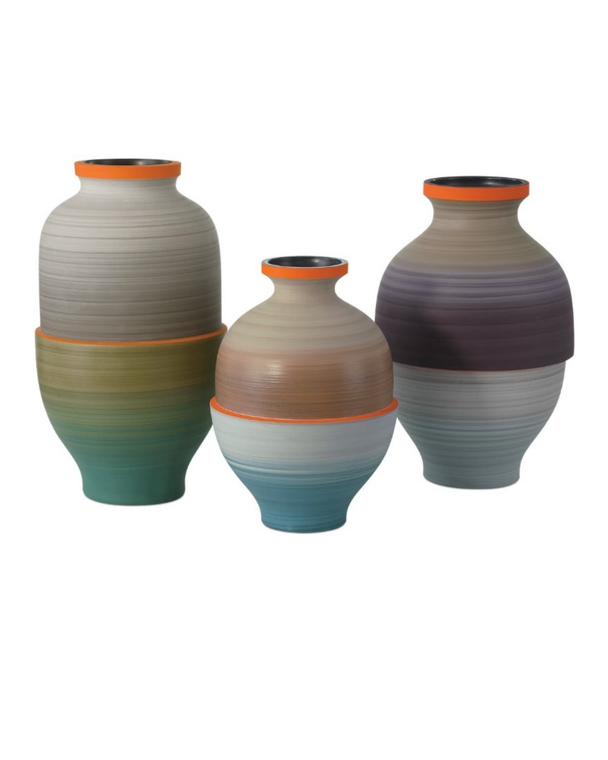 Set of 3 Retro Vases, Happy 80's Collection (1 of 1)