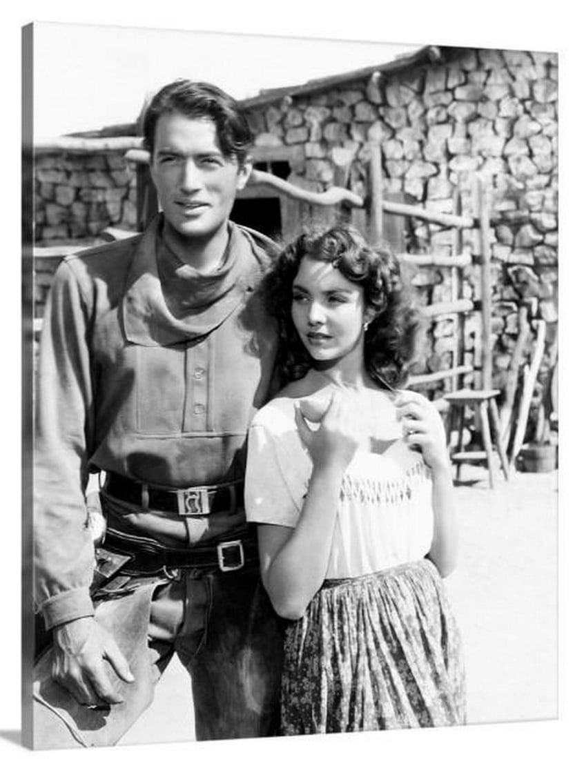 Duel In The Sun Classic Film Stretched Canvas Print: Duel In The Sun Classic Film Stretched Canvas Print Capture the fiery passion and intense drama of Duel in the Sun with this stunning stretched canvas print featuring Gregory Peck and Jennifer Jones. 