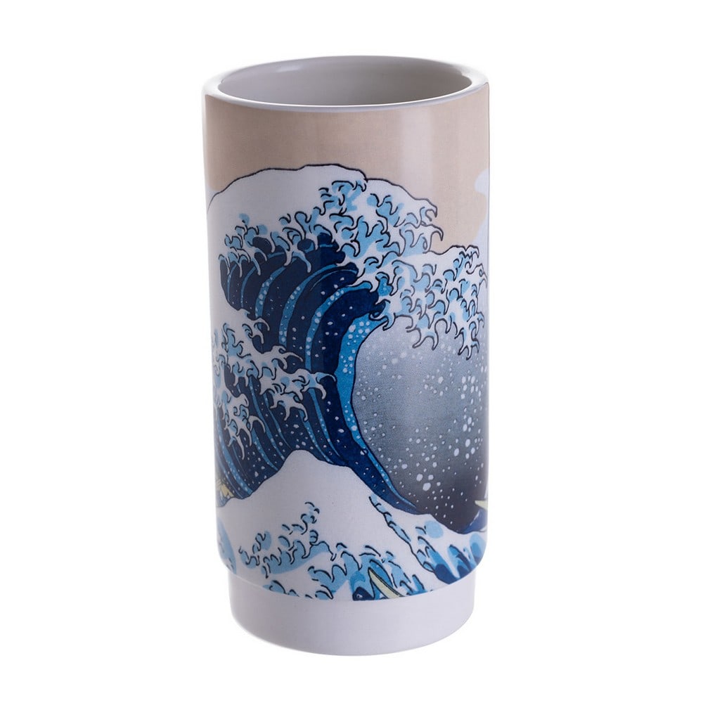 Hokusai-Inspired The Wave Ceramic Pot (1 of 1)