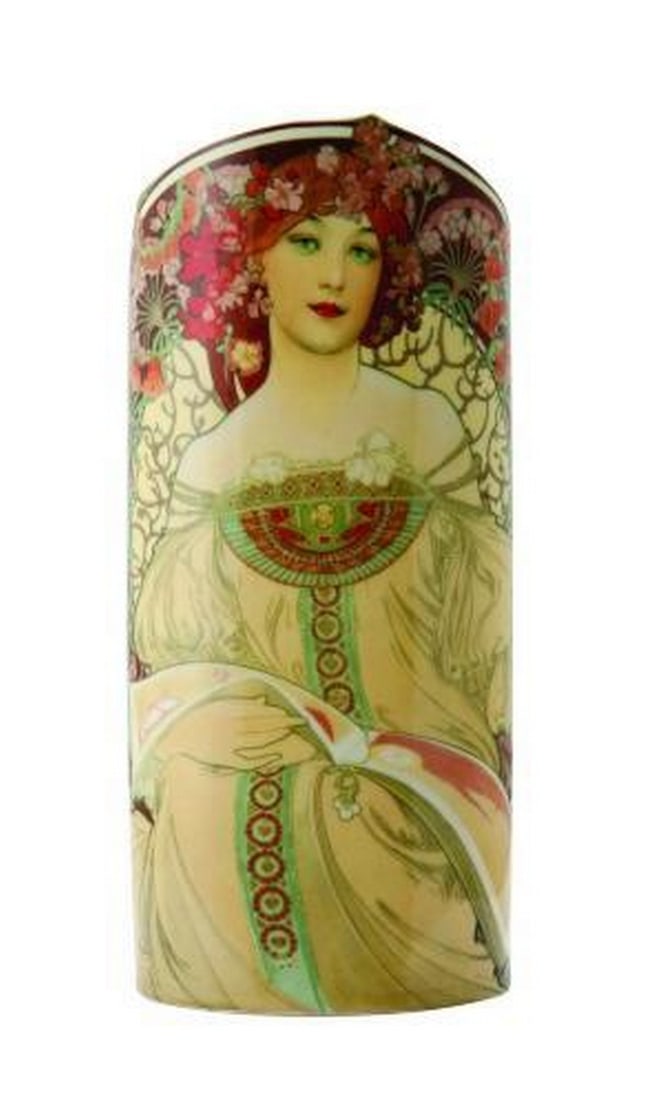 Mucha's Reverie Art Ceramic Vase (1 of 1)