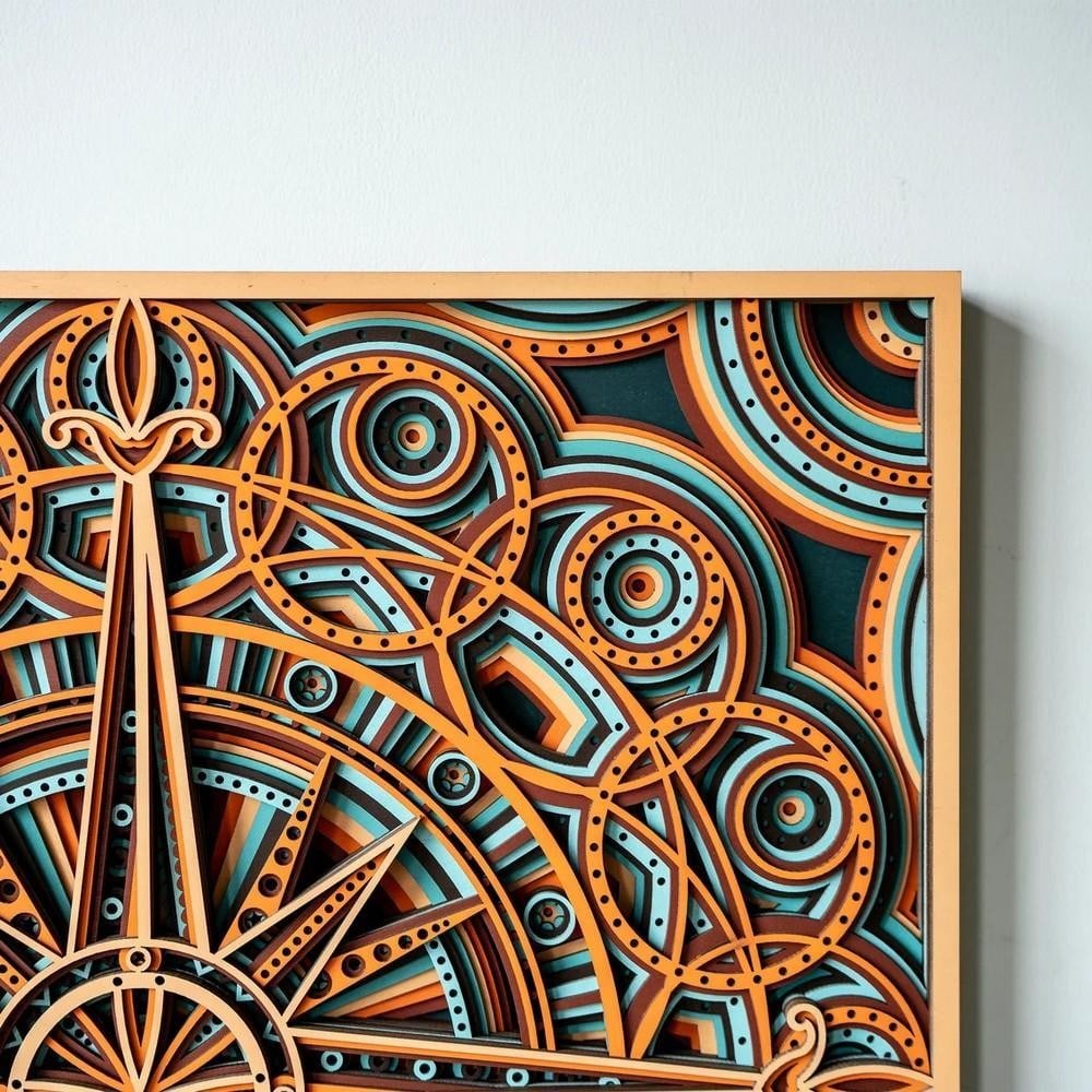Daybreak Light 3D Mandala Wall Art - 2