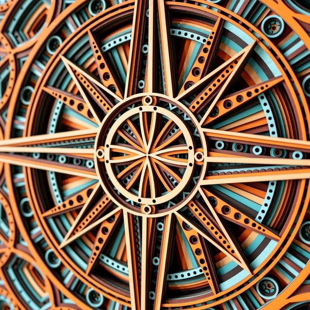 Daybreak Light 3D Mandala Wall Art - 3