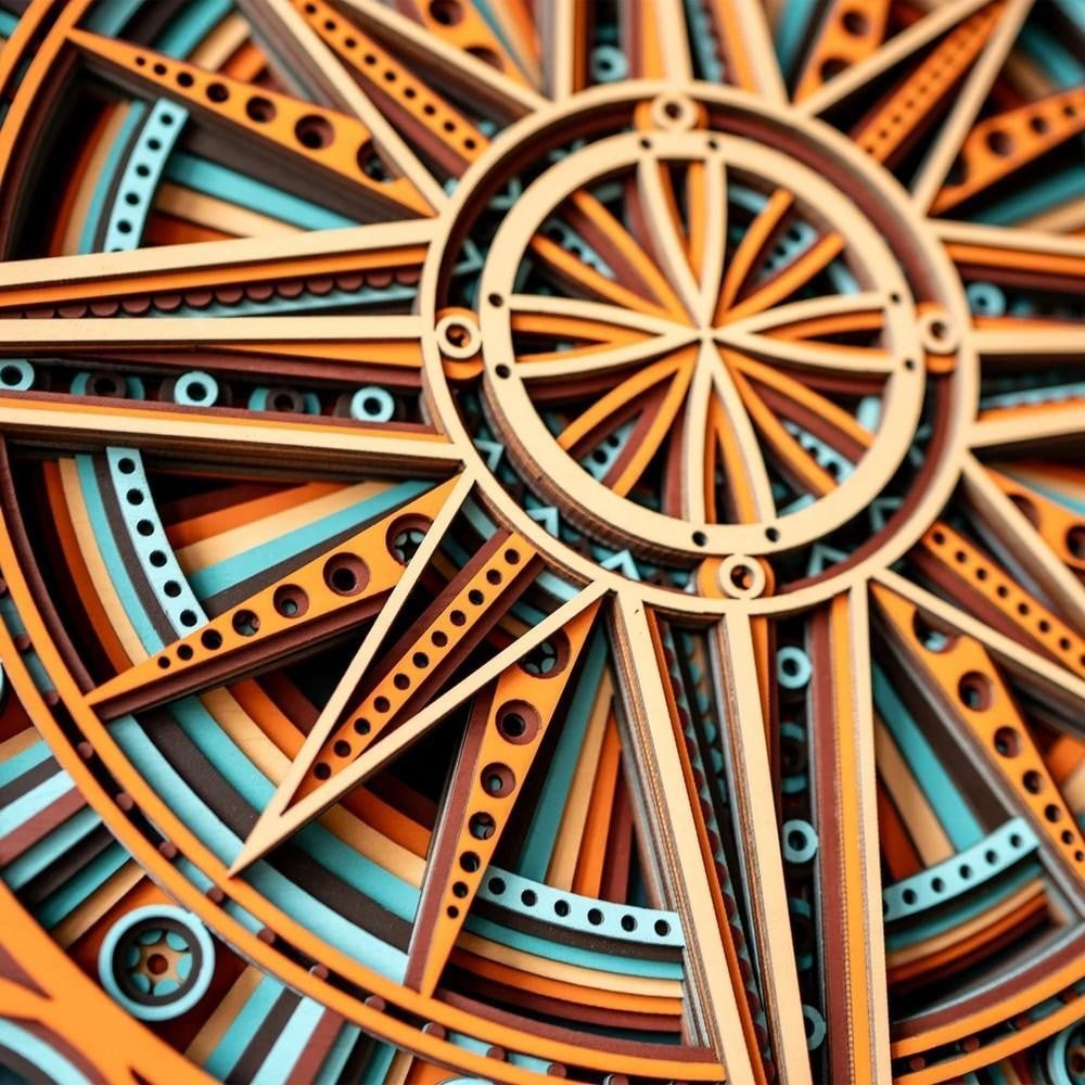 Daybreak Light 3D Mandala Wall Art - 6