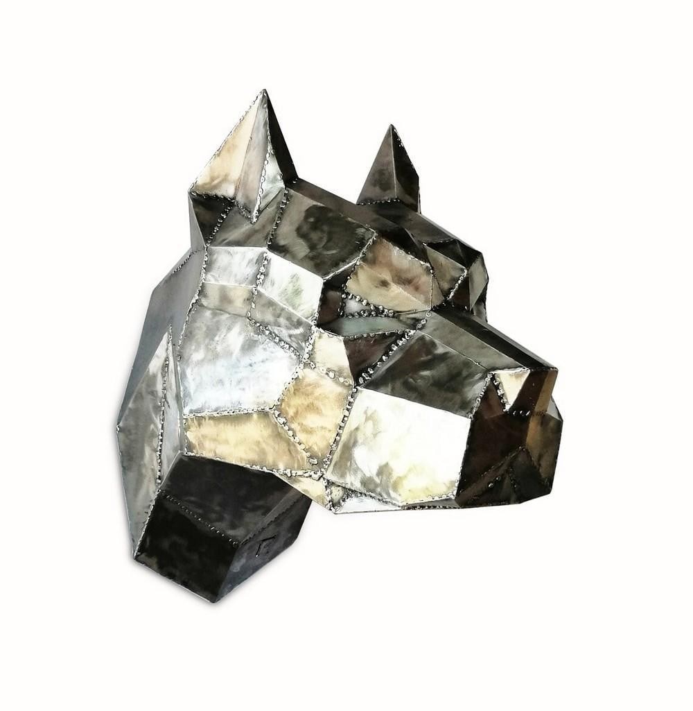 Guardian Spirit - Metal Pitbull Sculpture (1 of 7)