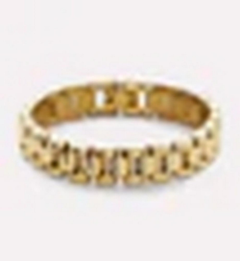 14K Gold Plated Stainless Steel Watch Strap Bracelet: 14K Gold Plated Stainless Steel Watch Strap Bracelet Elevate your classic timepiece with this sleek 14K gold plated stainless steel watch strap bracelet. Inspired by luxury watchbands, it features a s