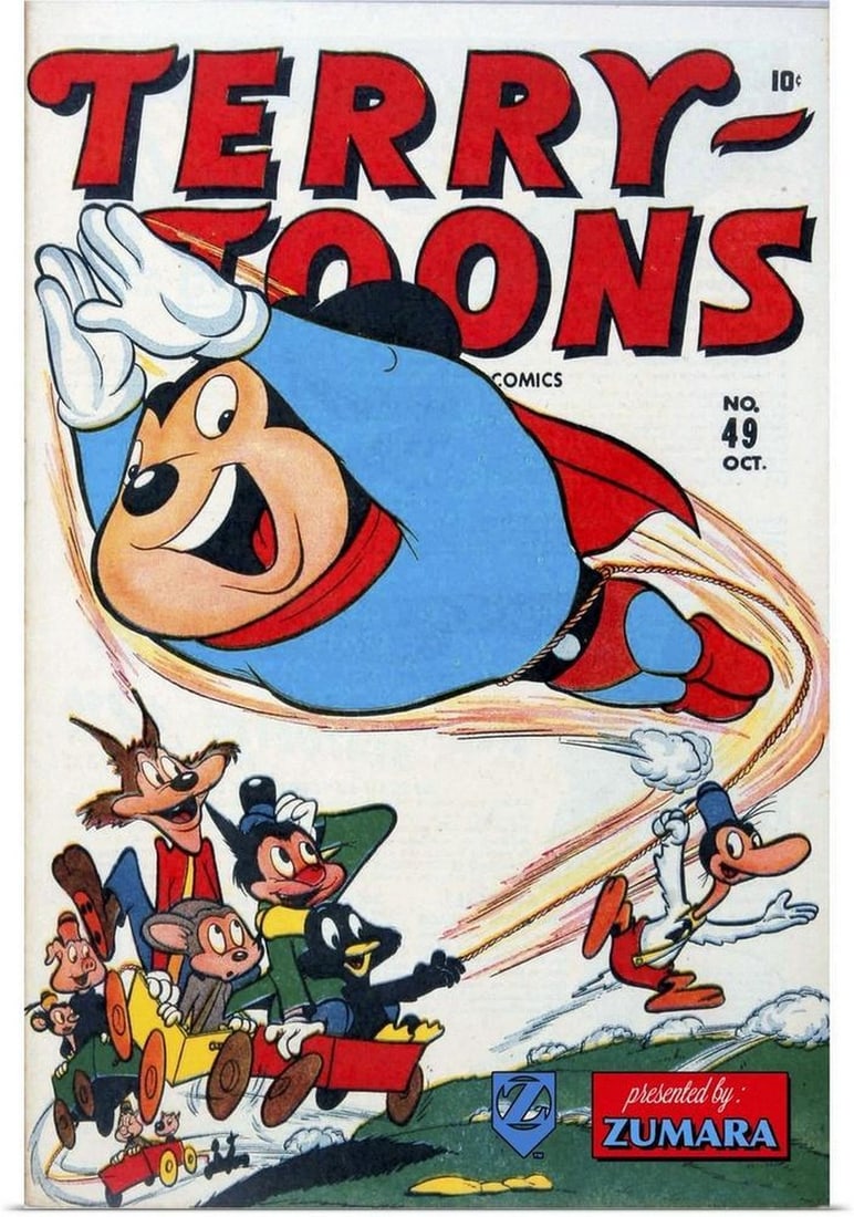 Mighty Mouse Terry Toons 49 Vintage Poster Print (1 of 2)
