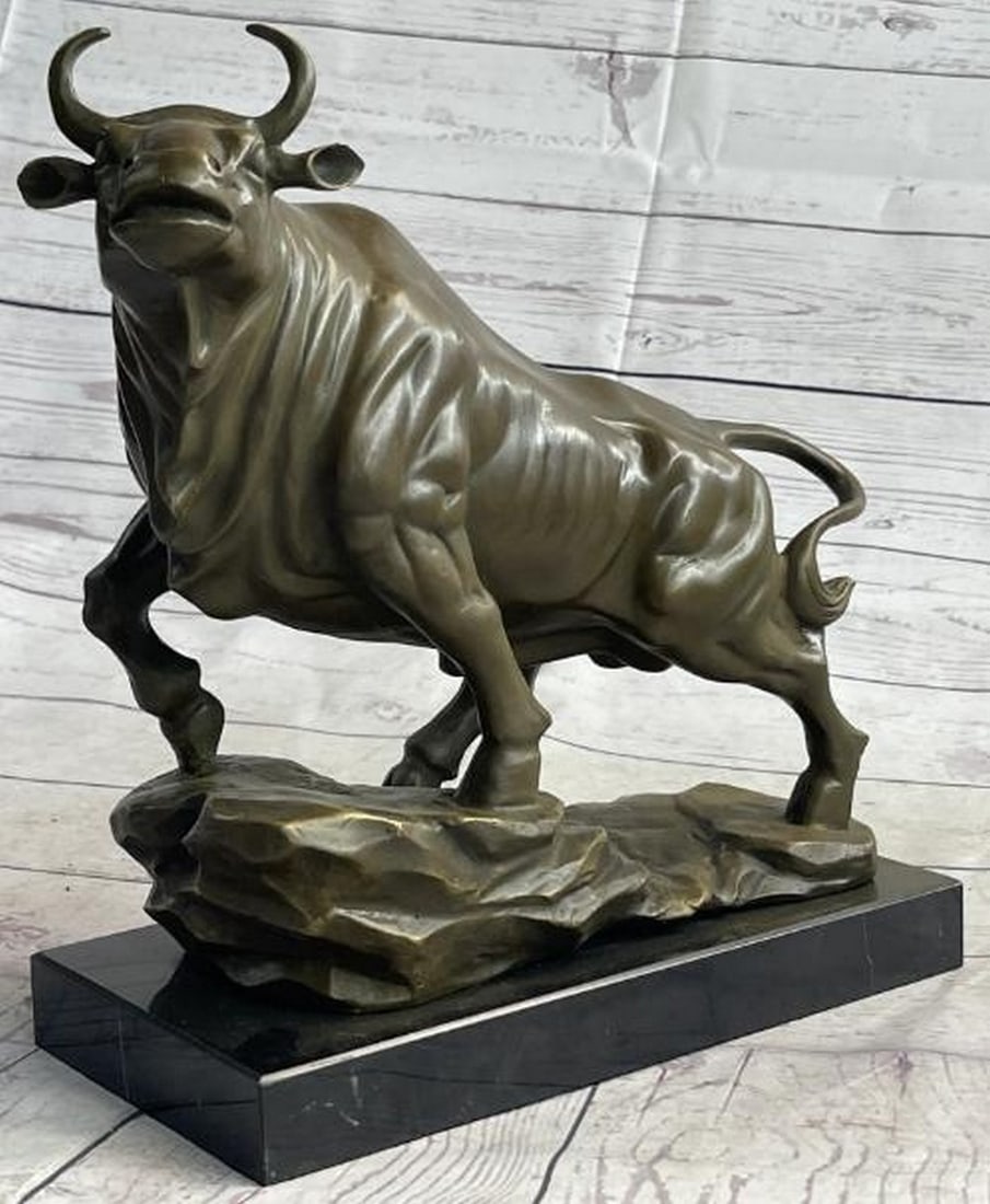 Charging Spirit: Abstract Bull Bronze Sculpture (1 of 8)
