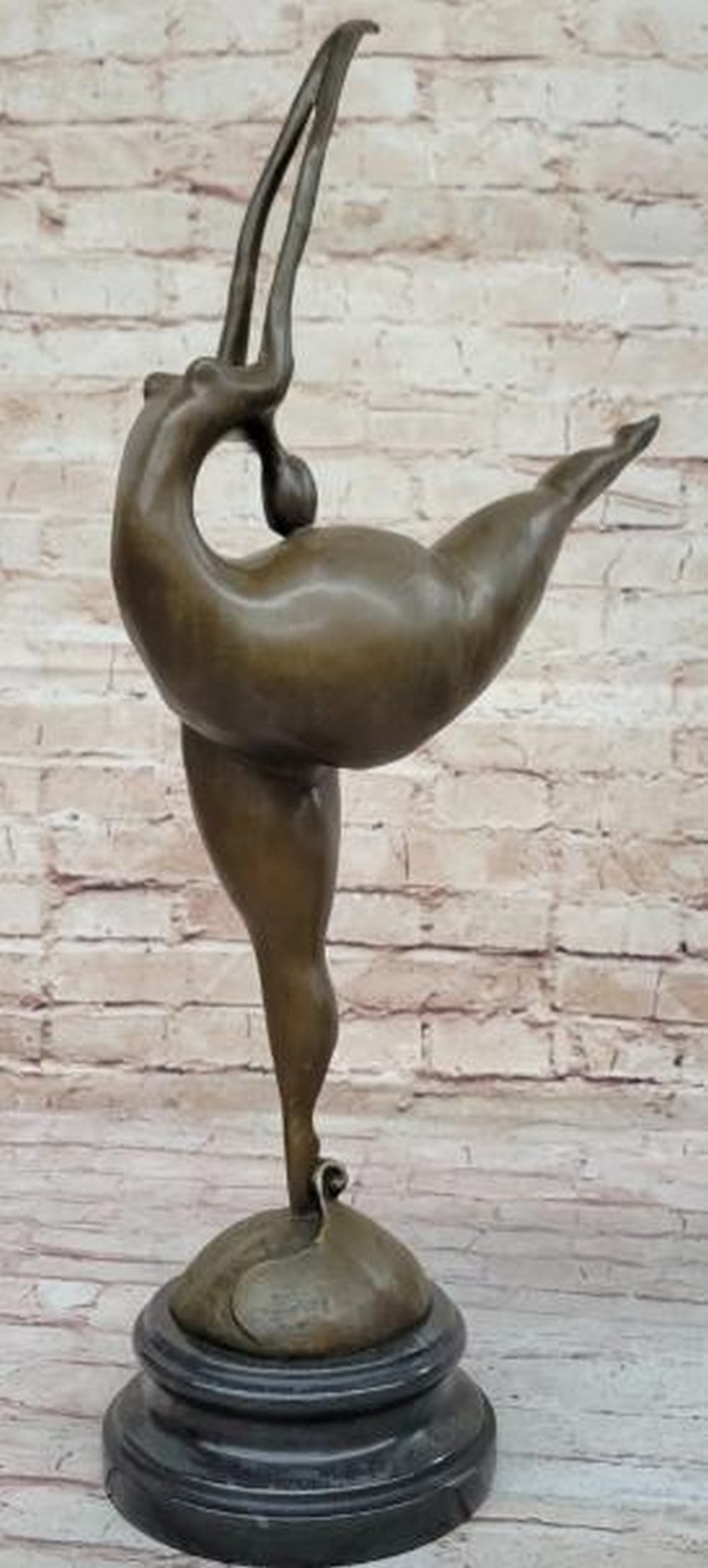 Curvy Woman Dancer Bronze Sculpture: Curvy Woman Dancer Bronze Sculpture Celebrating the power, beauty, and vitality of the feminine form, this bronze sculpture features a voluptuous woman mid-dance, her curves flowing with energy and gr