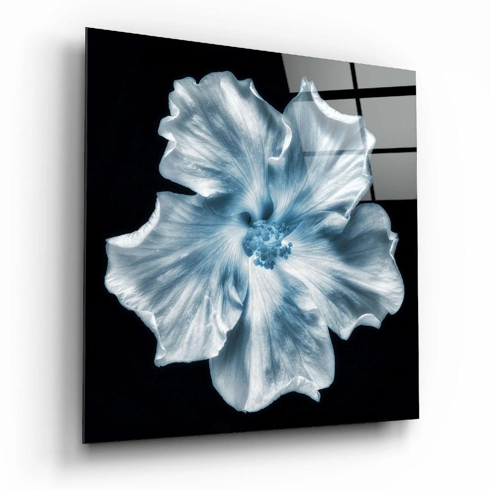 Blooming Floral Tempered Glass Wall Art (1 of 3)