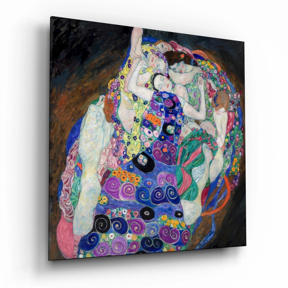 The Virgin by Gustav Klimt Tempered Glass Wall Art (1 of 2)