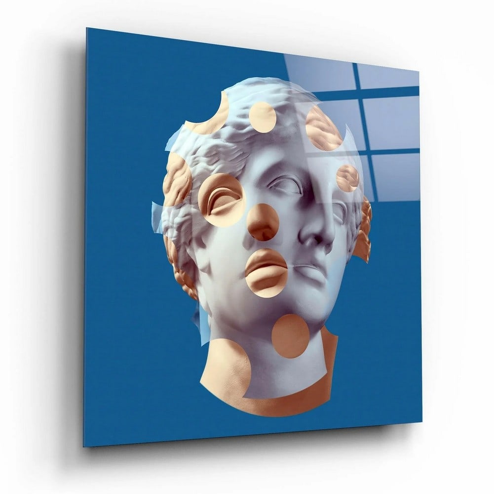 Sculpture Tempered Glass Wall Art: Sculpture Tempered Glass Wall Art This tempered glass wall art features a sculptural composition, emphasizing form, contour, and three-dimensional presence. The design highlights smooth curves and def