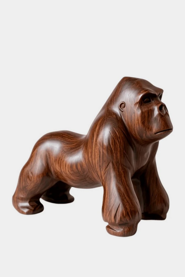 Primal Strength Wooden Sculpture (1 of 3)