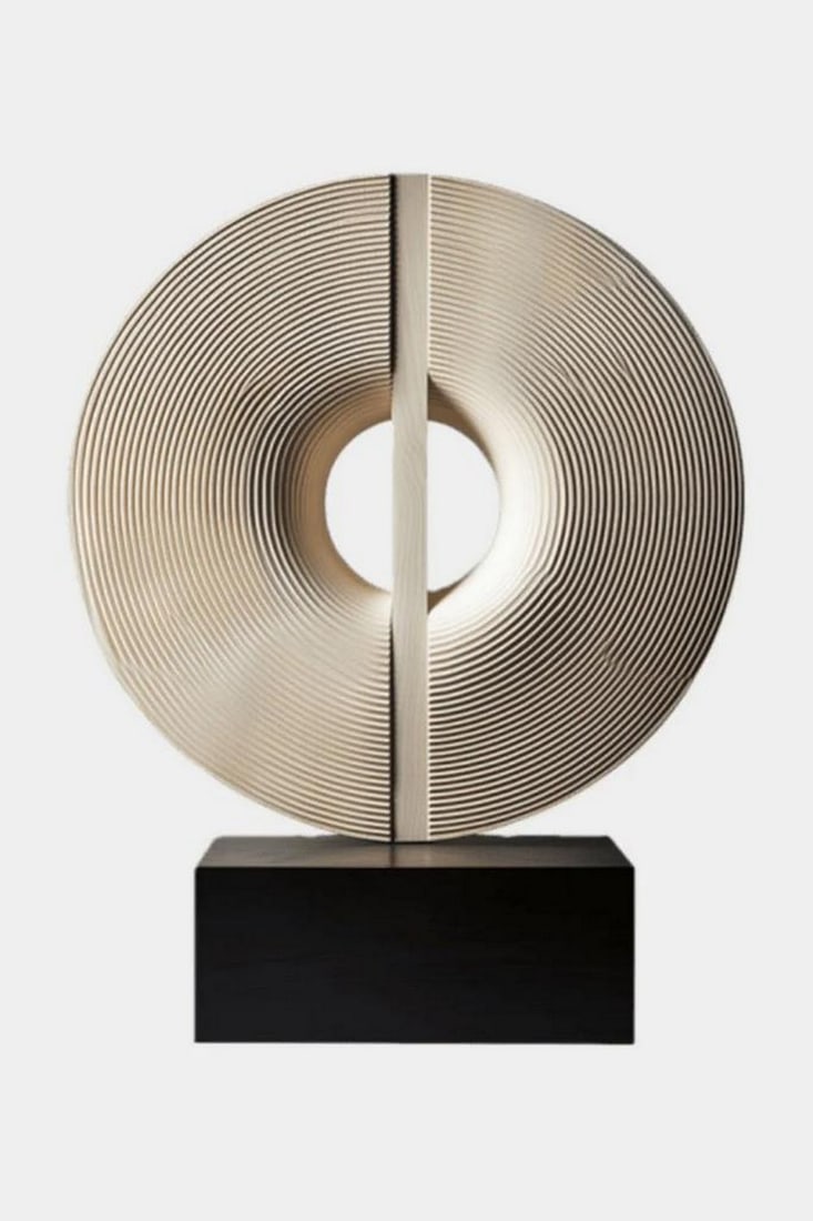 Radial Harmony' Wooden Abstract Sculpture (1 of 3)