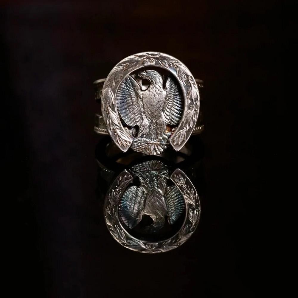 Mongolian Horseshoe Morgan Ring - History Forged in Silver: Mongolian Horseshoe Morgan Ring - History Forged in Silver Crafted from genuine 1921 Morgan silver coins, the *Mongolian Horseshoe Morgan Ring* is a bold tribute to American history, reimagined