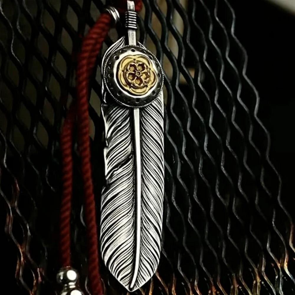 Feather Spirit Pendant: Feather Spirit Pendant Symbolizing protection and spiritual freedom, the Feather Spirit Pendant draws from sacred Native and Japanese traditions. Its handcrafted design captures the grace of a
